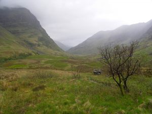 Lost Valley in den Schottischen Highlands