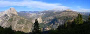 Sicht vom Glacier Point über das Yosemite Valley
