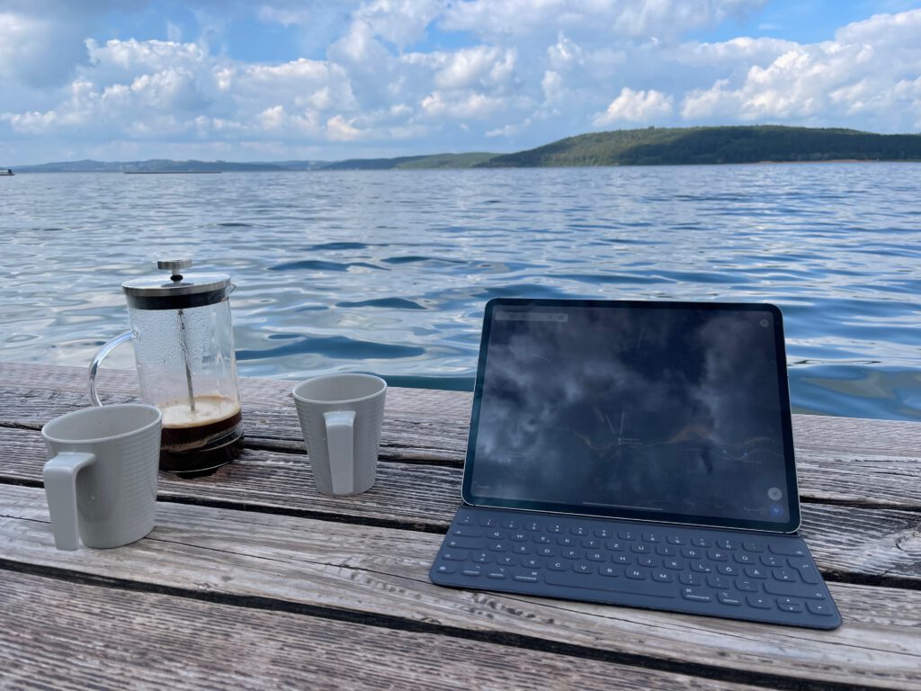 Kaffeepause am Brombachsee