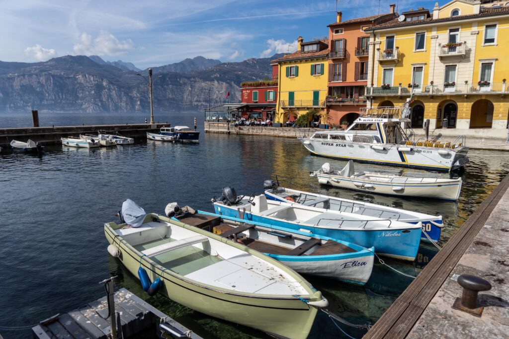 Hafen in Malcesine am Gardasee