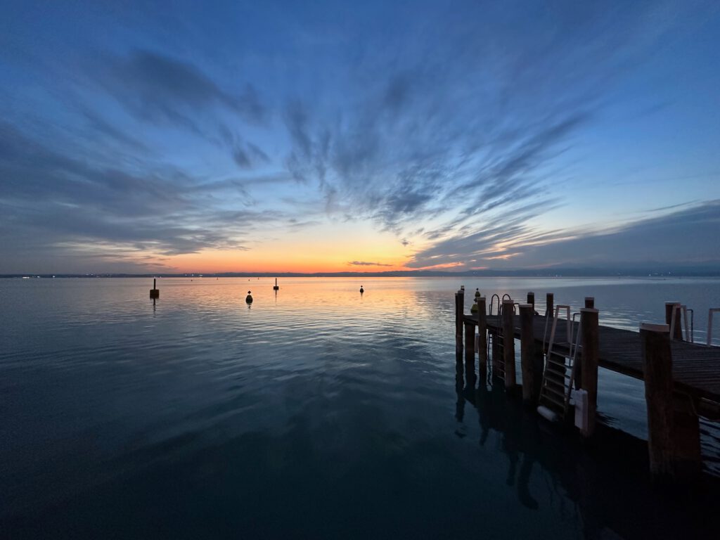 Sonnenuntergang in Sirmione am Gardasee